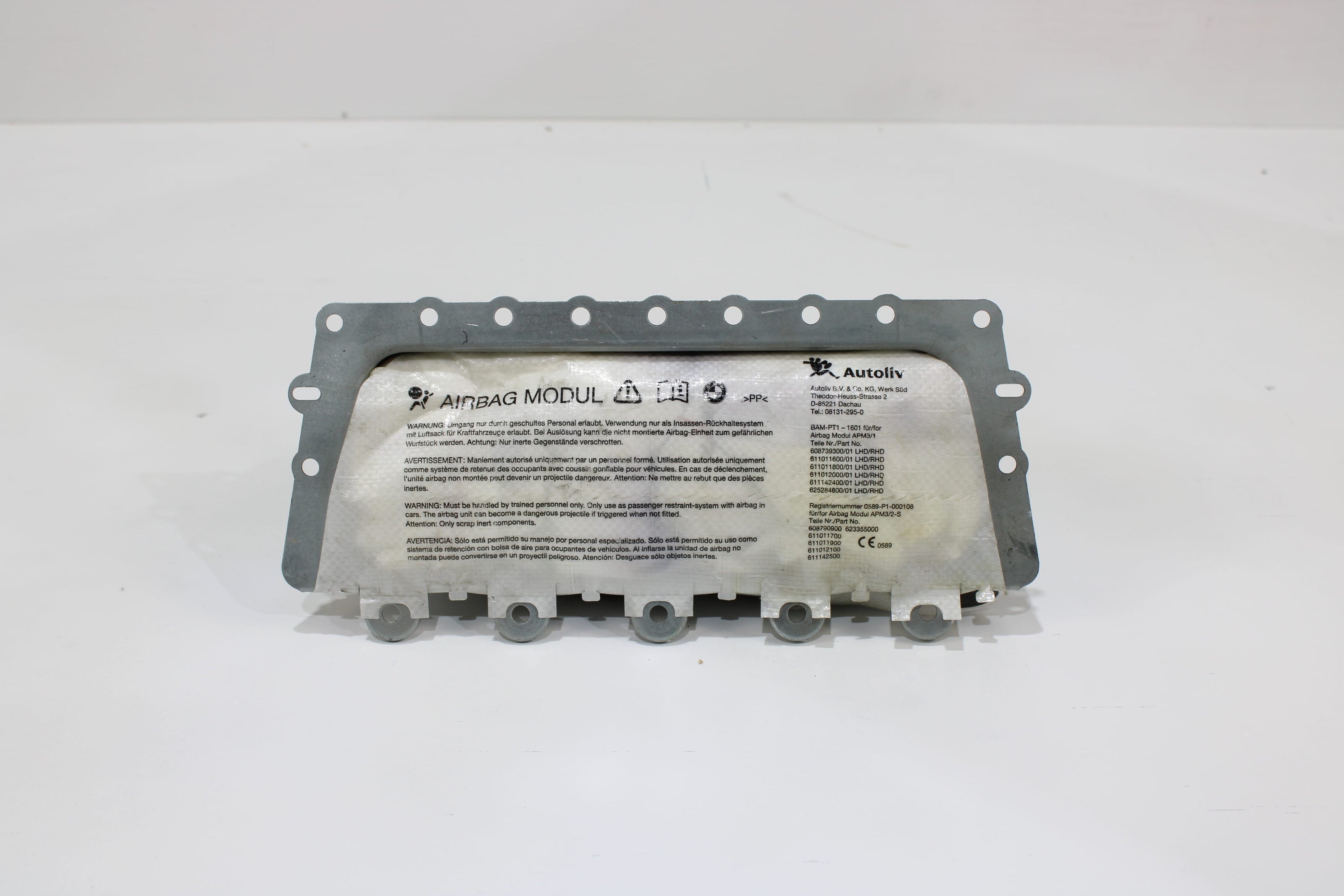 OEM Bmw Dashboard Airbag – Fits 528I, 535I, 550I, M5 (2011–2016) – Part 72129273662 - Bmw