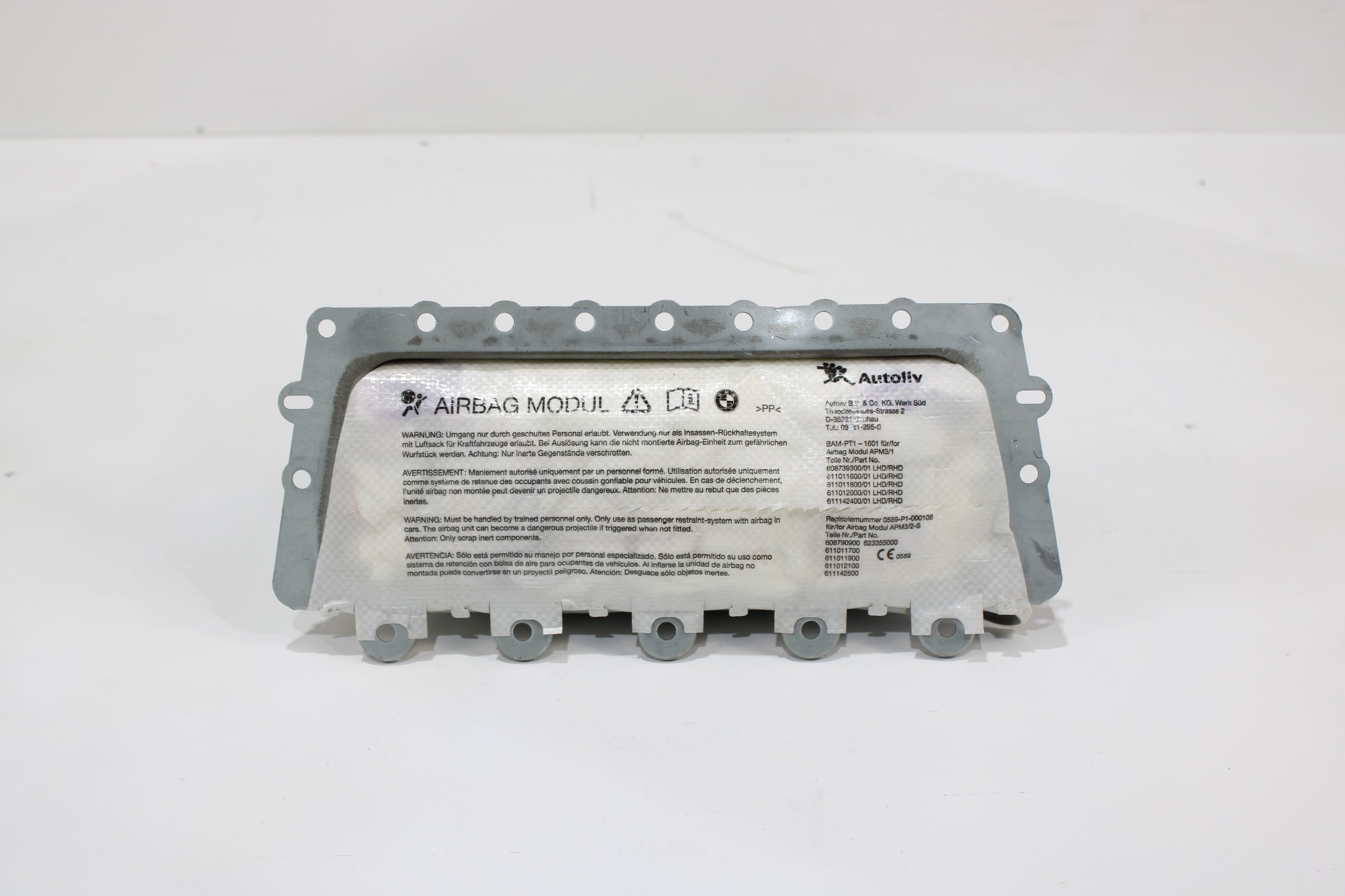 OEM Bmw Dashboard Airbag – Fits 528I, 535I, 550I, M5 (2011–2016) – Part 72129273662 - Bmw