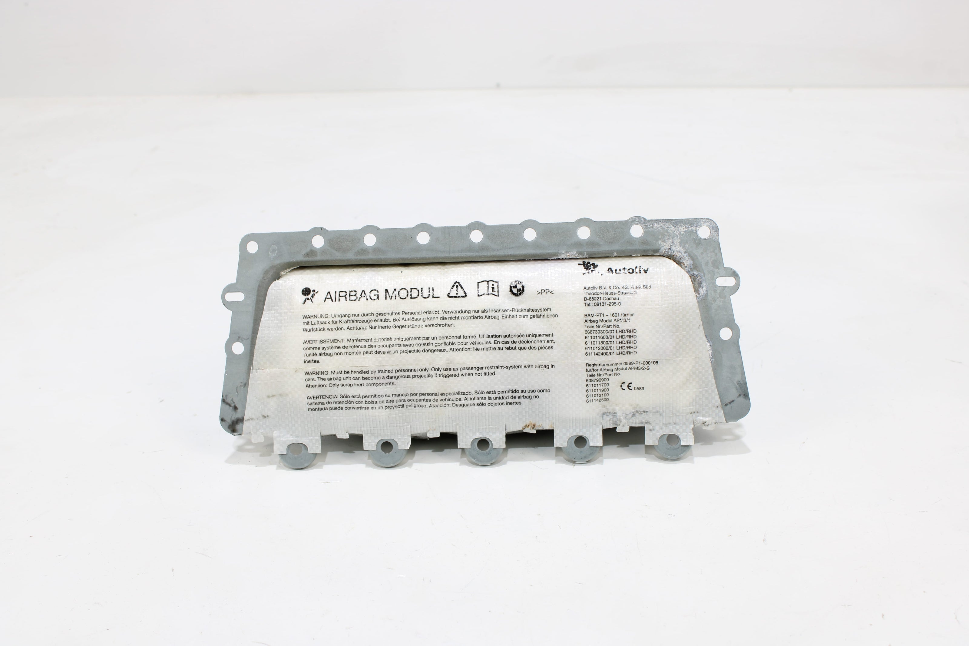 OEM Bmw Dashboard Airbag – Fits 640I, 650I, M6 (2012–2019) – Part 72129273663 - Bmw