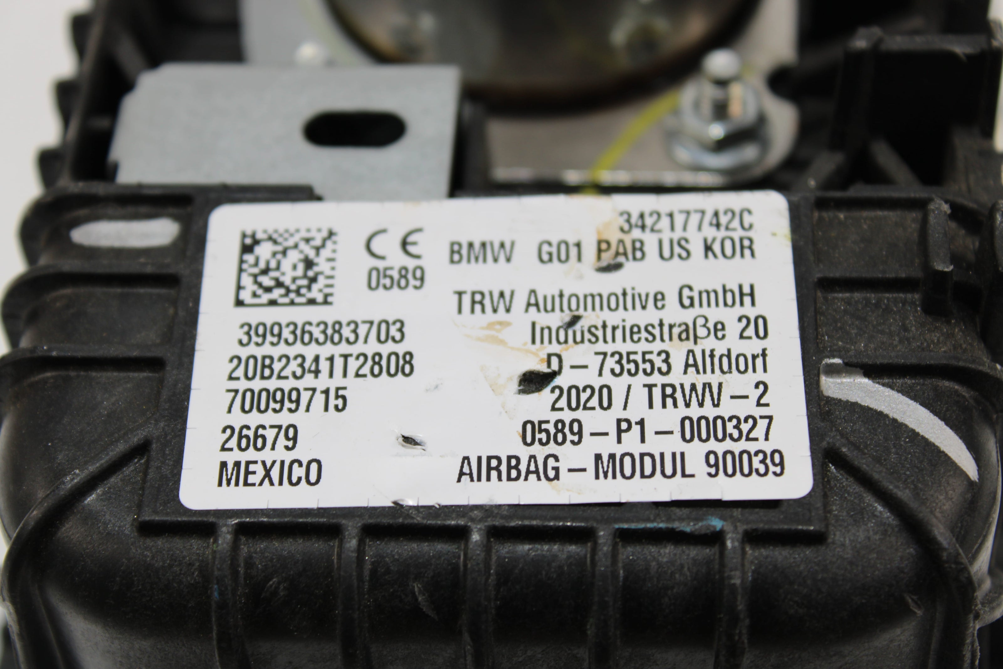 OEM Bmw Dashboard Airbag – Fits X3, X4 (2018–2024) – Part 34217742 - Bmw