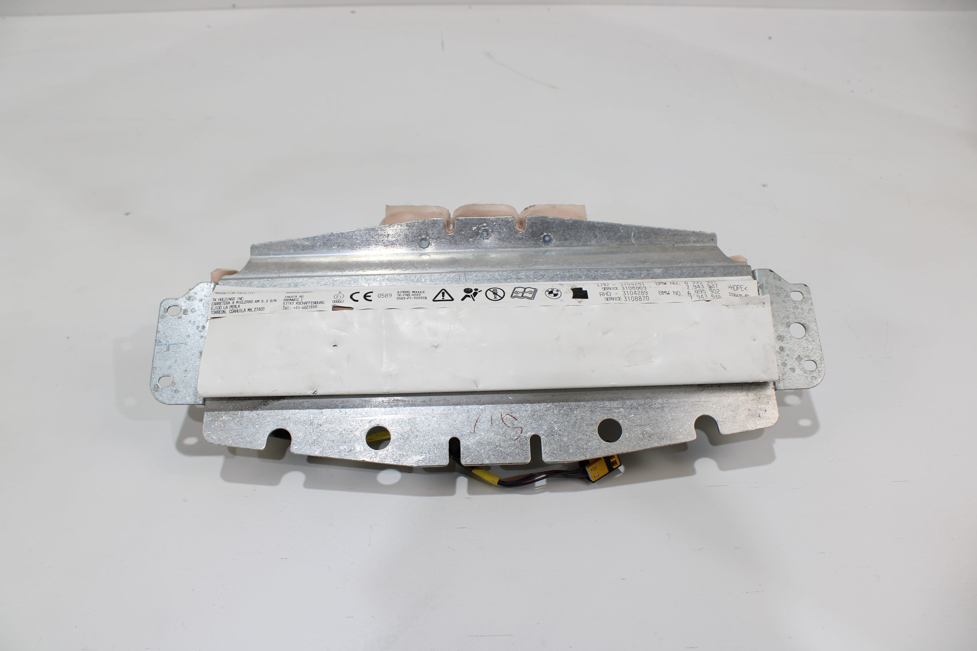 OEM Bmw Dashboard Airbag – Fits X5, X6 (2007–2014) – Part 72127943537 - Bmw