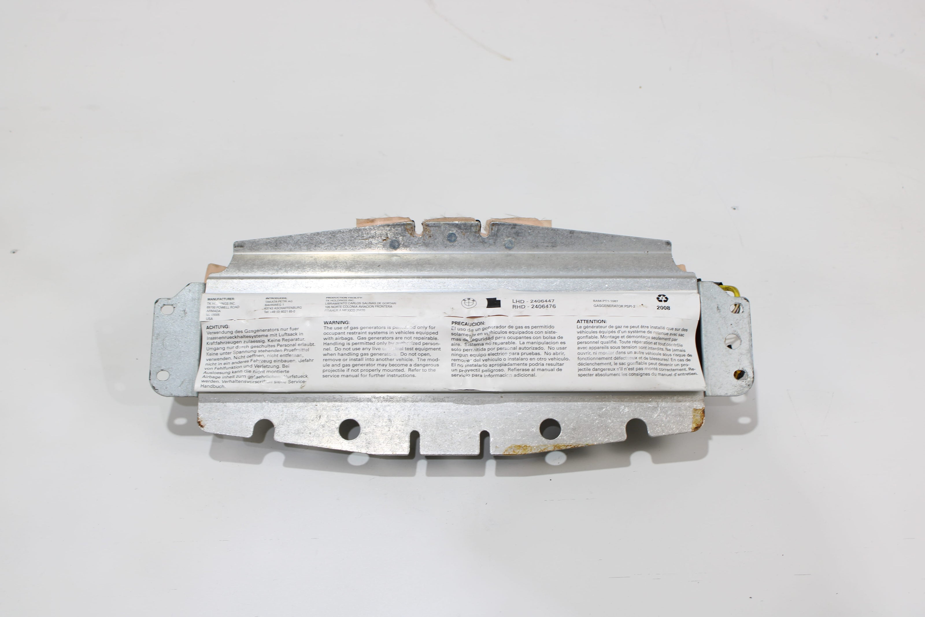 OEM Bmw Dashboard Airbag – Fits X5, X6 (2007–2014) – Part 72127943537 - Bmw