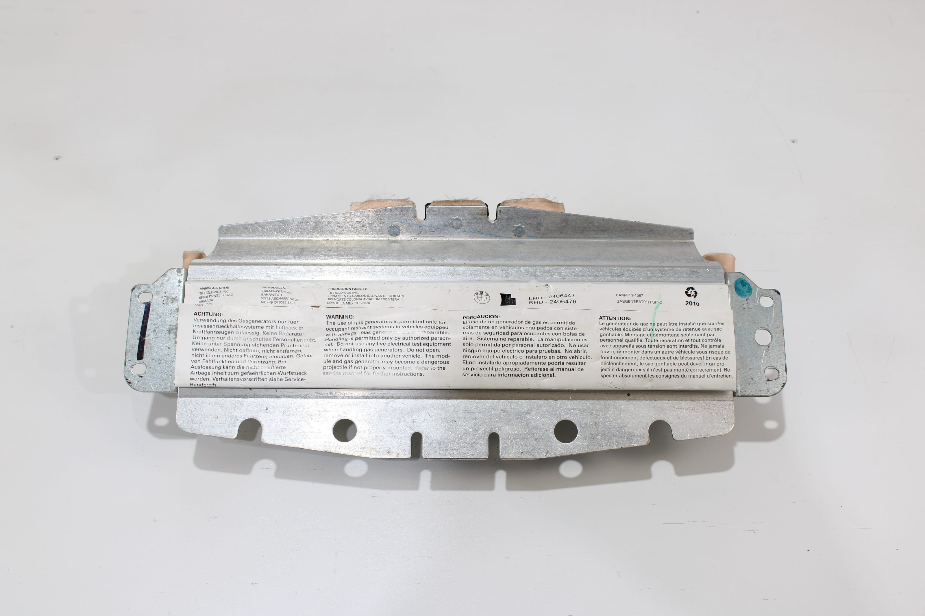 OEM Bmw Dashboard Airbag – Fits X5, X6 (2007–2014) – Part 72127943537 - Bmw