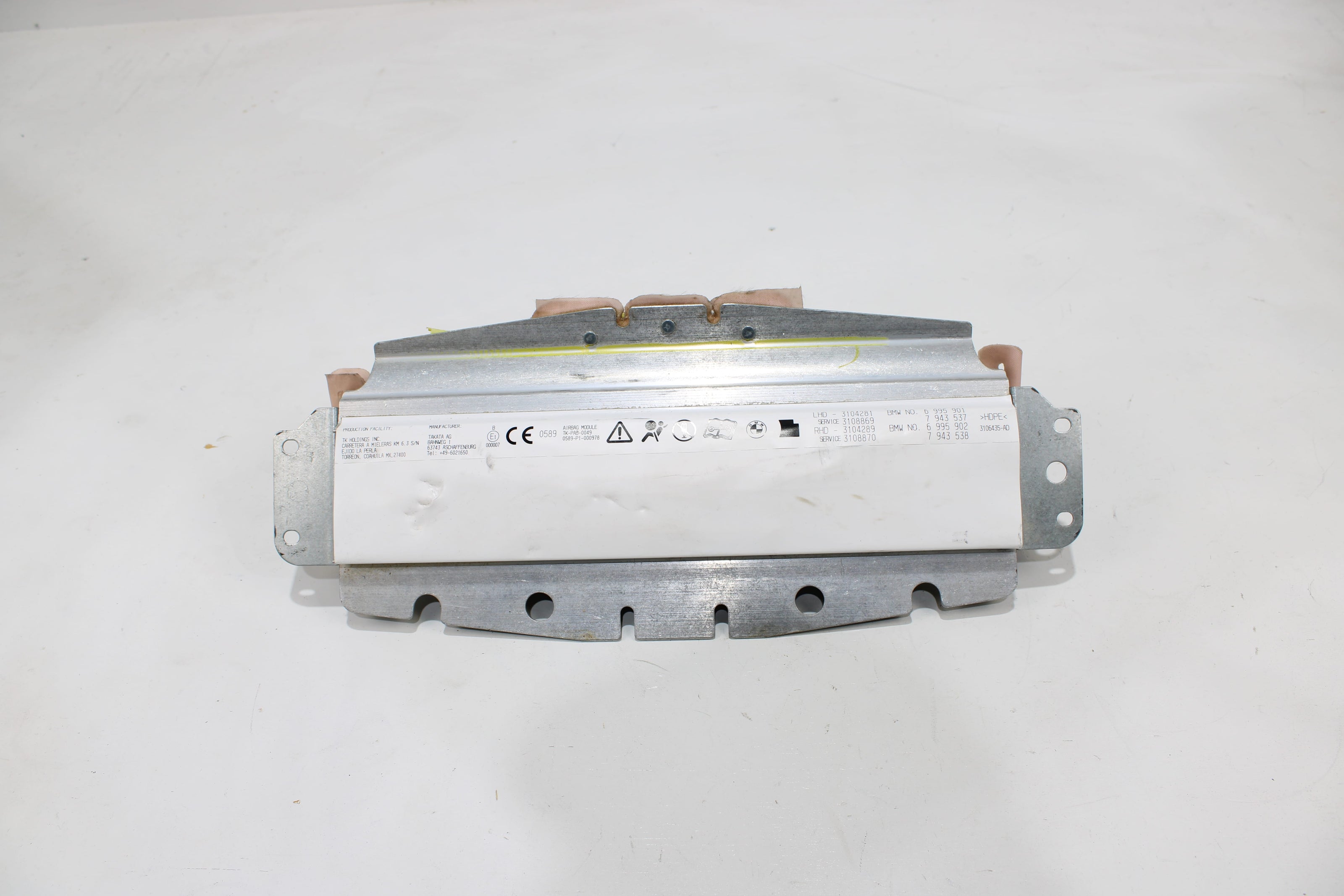OEM Bmw Dashboard Airbag – Fits X5, X6 (2007–2014) – Part 72127943537 - Bmw