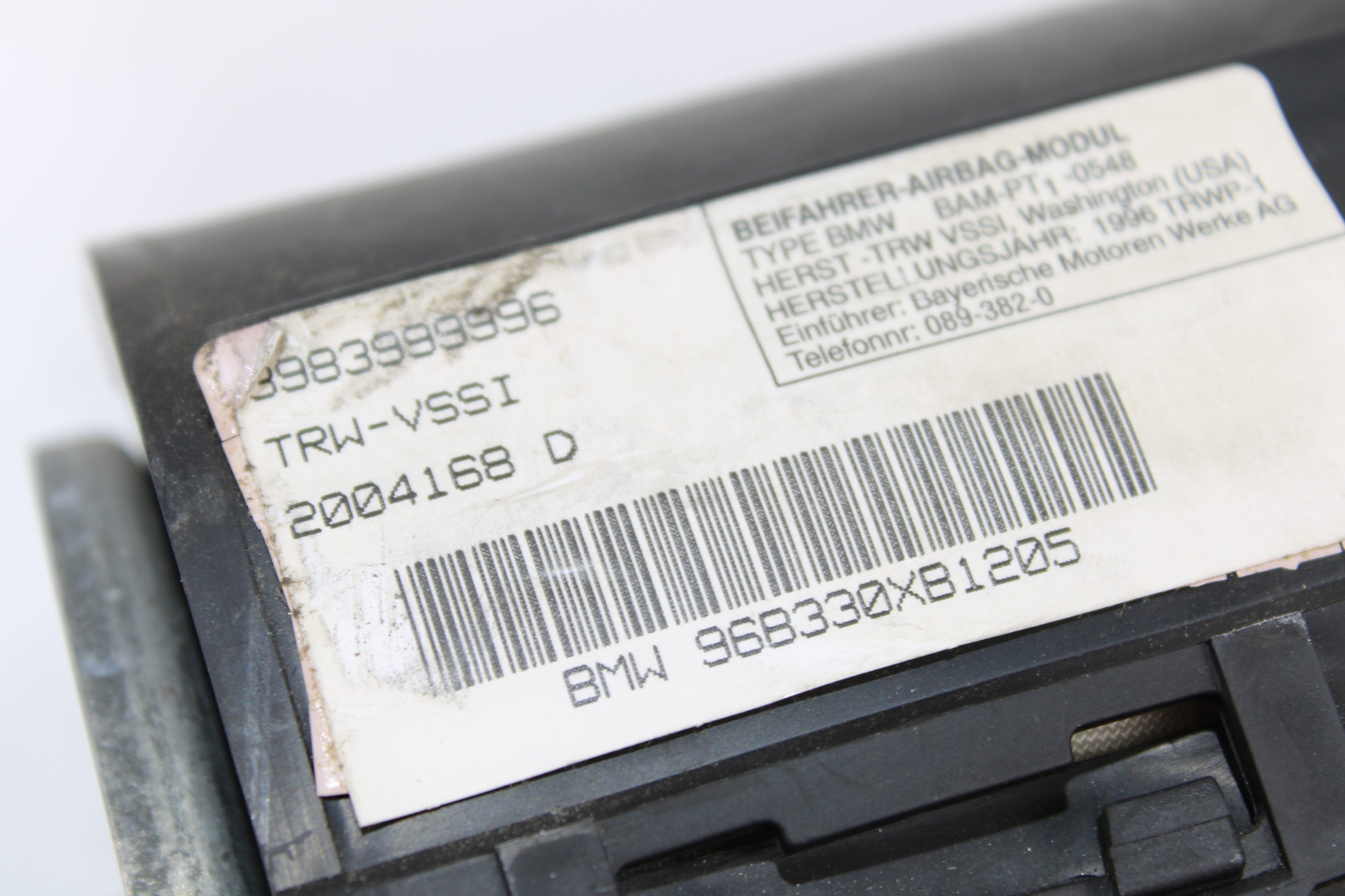 OEM Bmw Dashboard Airbag – Fits Z3 (1996–1997) – Part 3983999996 - Bmw