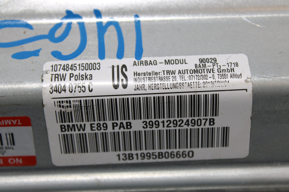 OEM Bmw Dashboard Airbag – Fits Z4 (2009–2016) – Part 72129129249 - Bmw