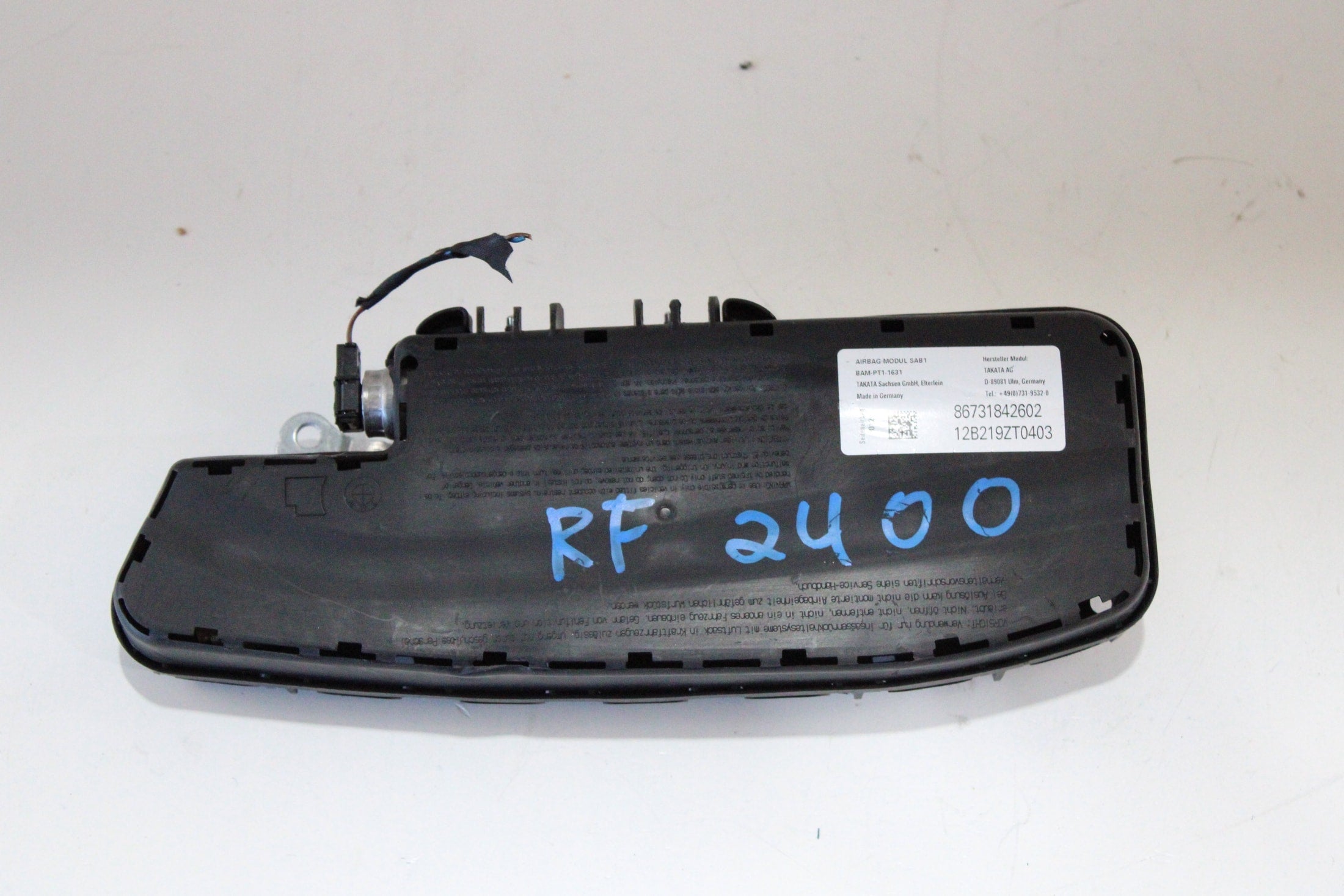 OEM BMW Passenger Seat Airbag – Fits 7 Series (2013–2015) and Alpina B7 (2014) – Part #72127318426 - BMW