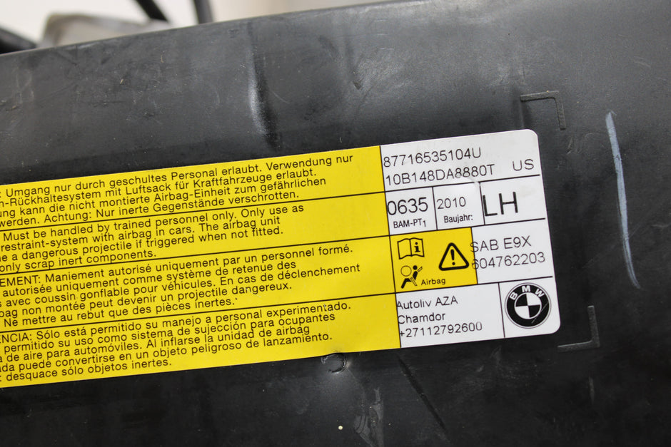 OEM Bmw Side Airbag – Fits 323I, 325I, 328I, 330I, 335I, M3 (2006–2013) – Part 7239615 - 05 - Bmw