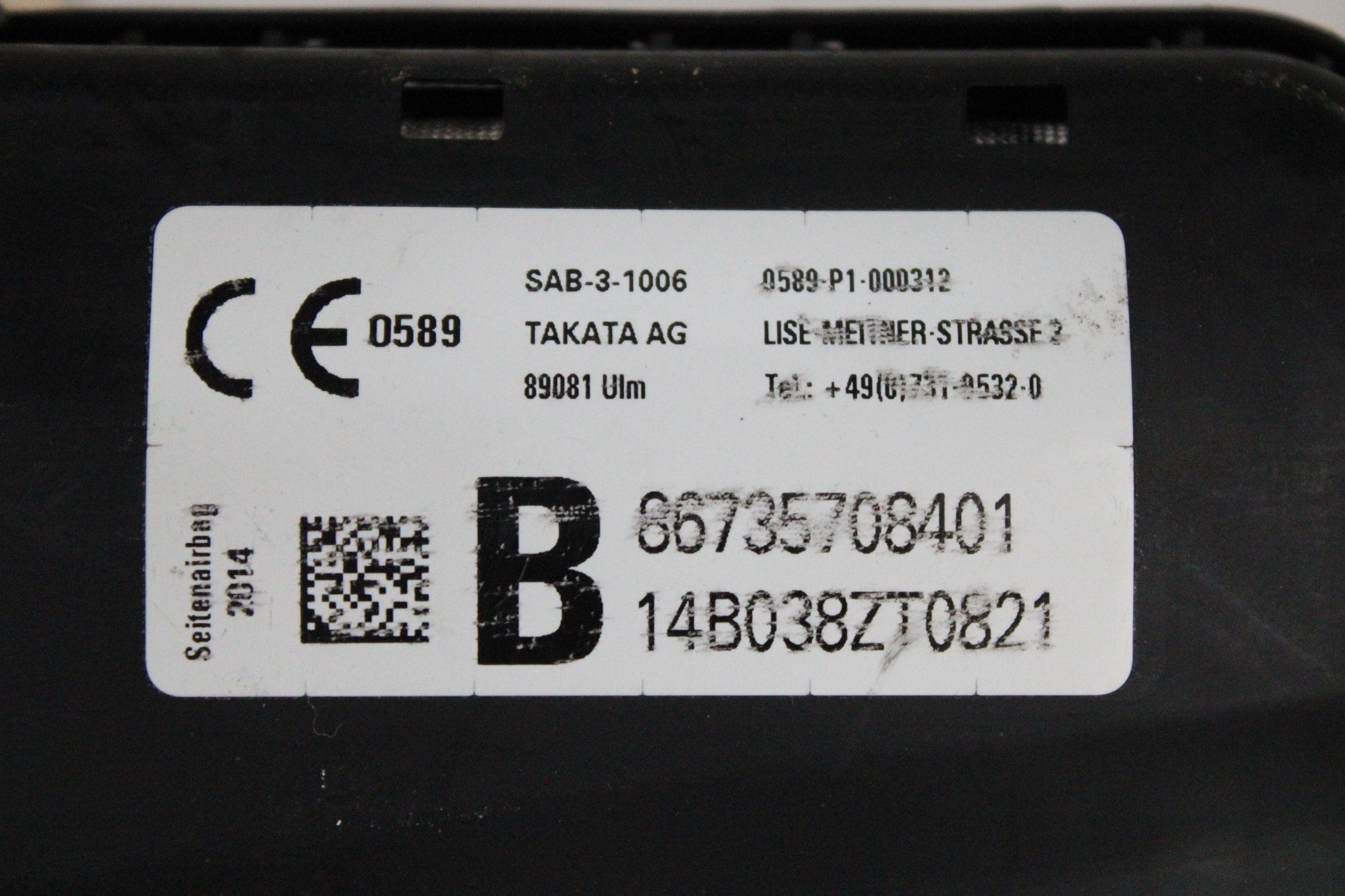 OEM BMW Side Airbag – Fits 5 Series (2010–2017) – Part 86735708401 - BMW