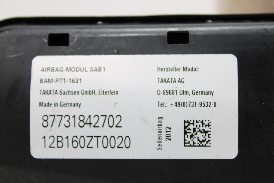 OEM Bmw Side Airbag – Fits 740I, 750I, 750Li (2012–2015) – Part 72127393827 - Bmw