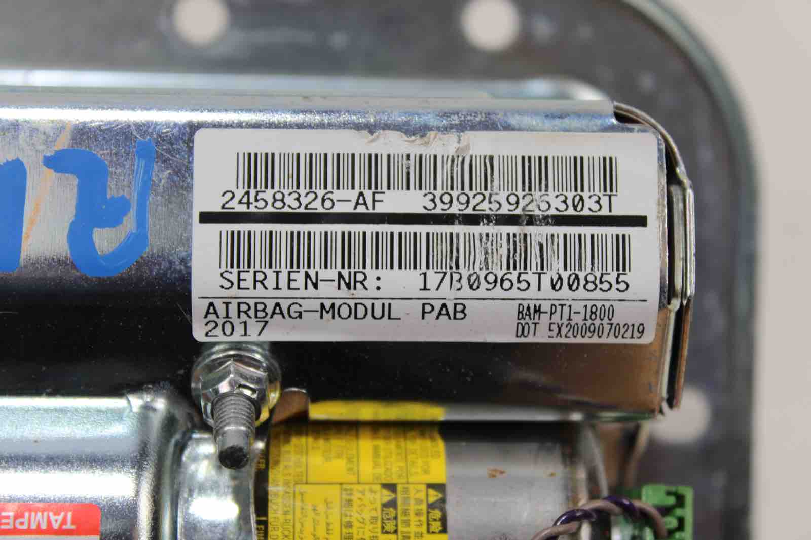 OEM BMW Z3 / Z4 Passenger Airbag (2015–2017) | Part 72129461841 - BMW