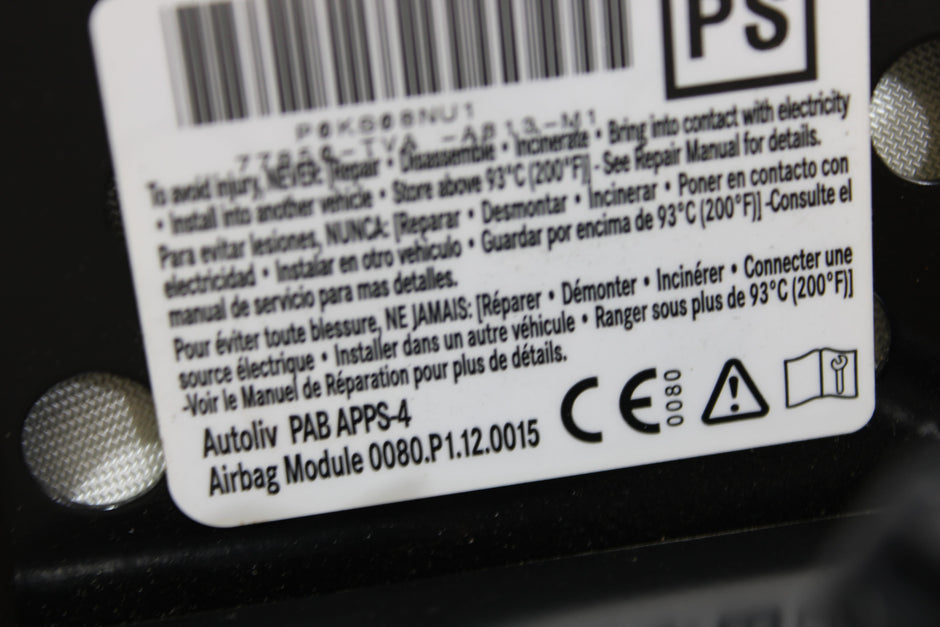 OEM Honda Dashboard Airbag – Fits Accord (2018–2020) – Part 77820TVAA80 - Honda