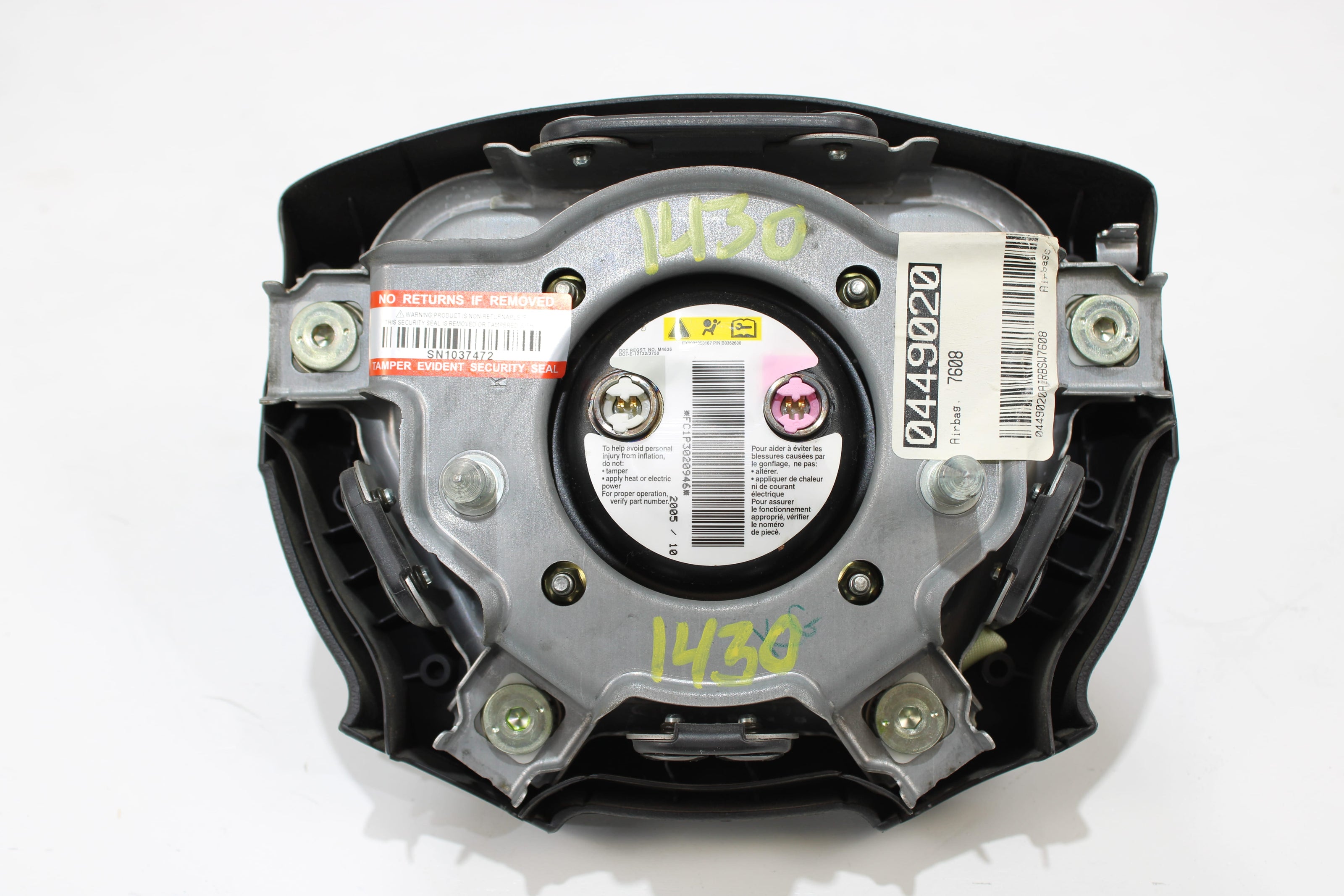 OEM Hummer Steering Wheel Airbag – Fits H3 (2006–2007) – Part 25809839 - Hummer