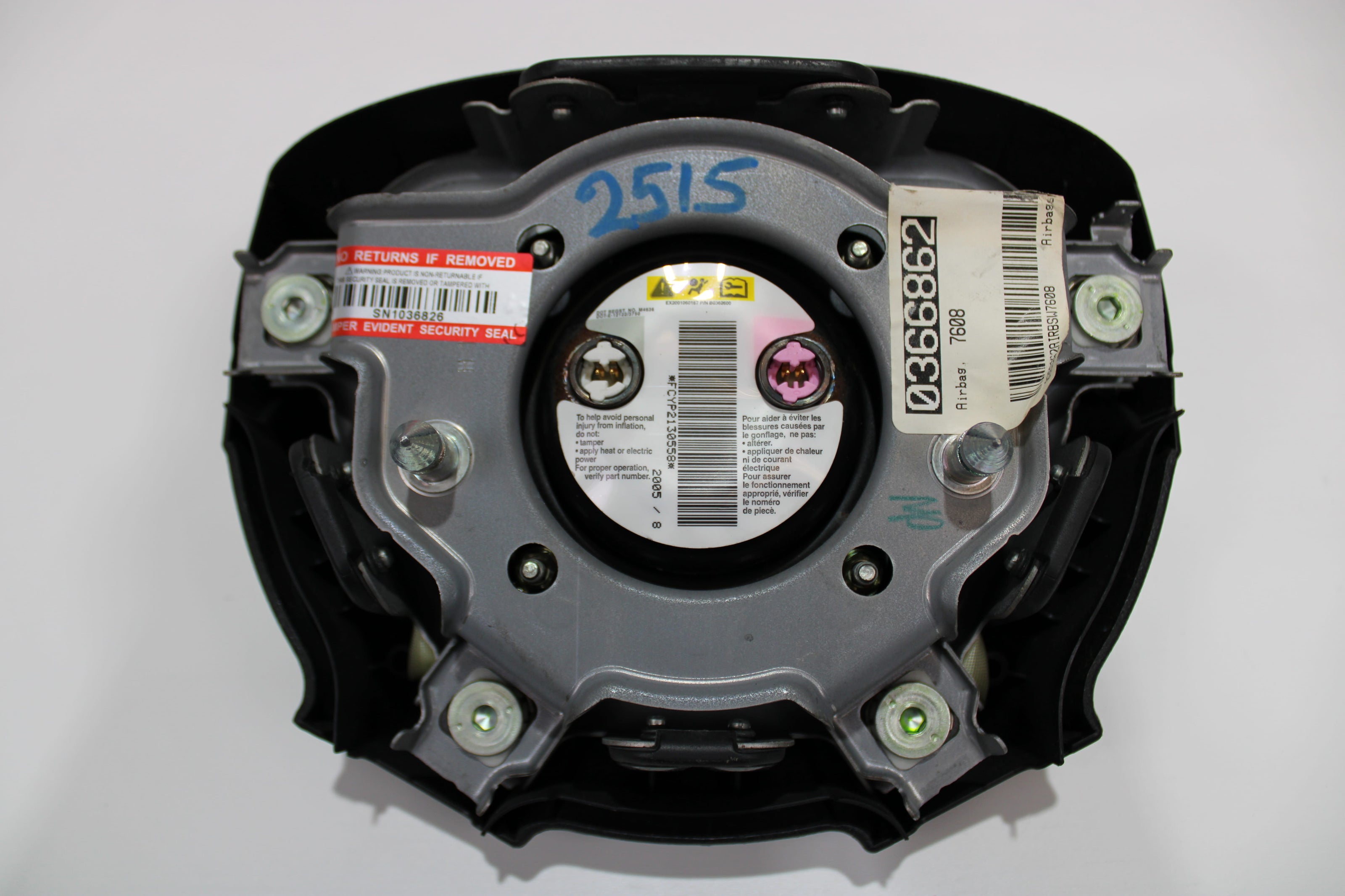 OEM Hummer Steering Wheel Airbag – Fits H3 (2006–2010) – Part 25809839 - Hummer