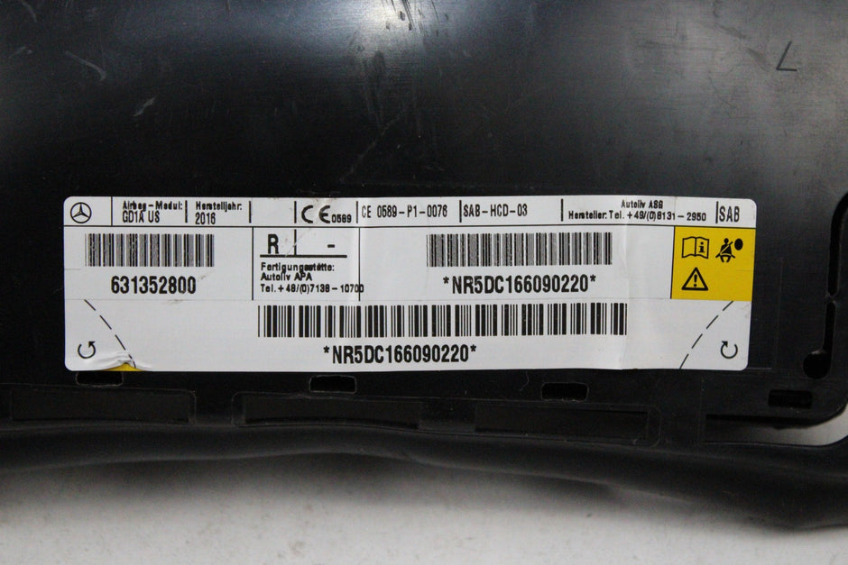 OEM Infiniti Passenger Seat Airbag – Fits QX30 (2017–2019) – Part #631352800 - Infiniti