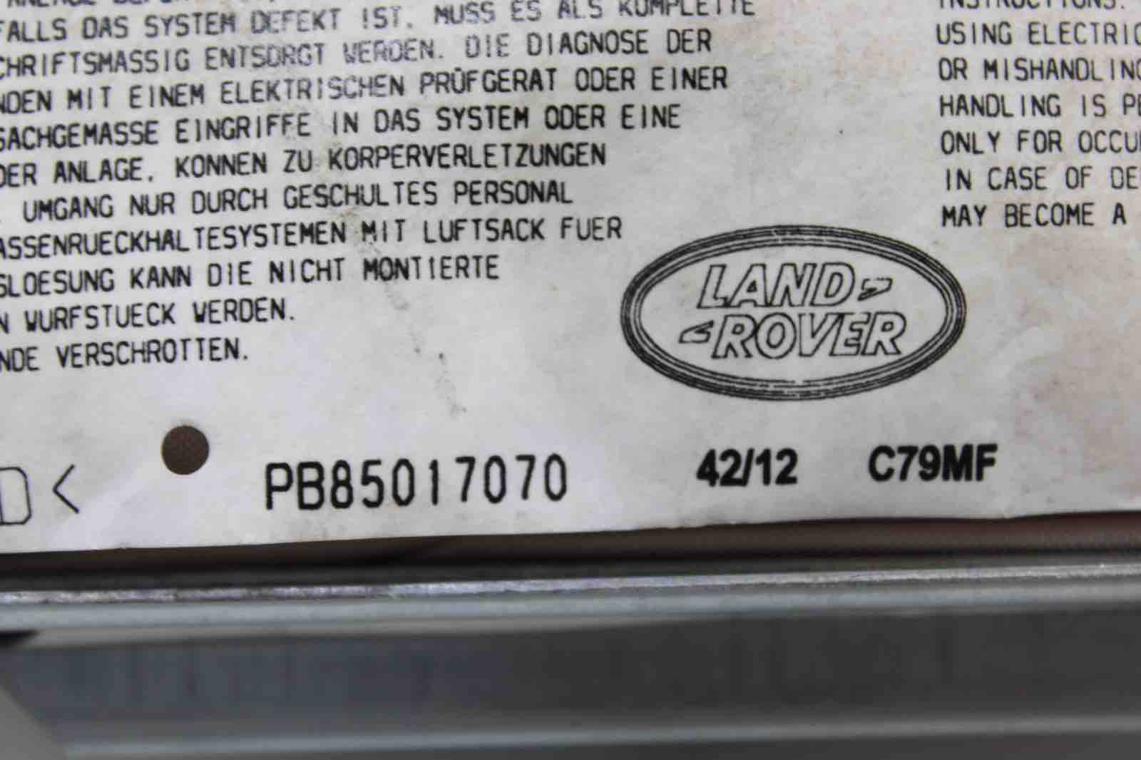 OEM Land Rover LR4 Passenger Airbag (2010–2016) | Part AH22042A96AA - Land Rover