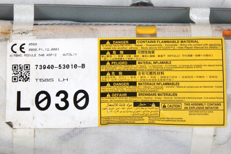 OEM Lexus Driver Seat Airbag – Fits IS250 (2014–2015) – Part 73940-53010-B - Lexus