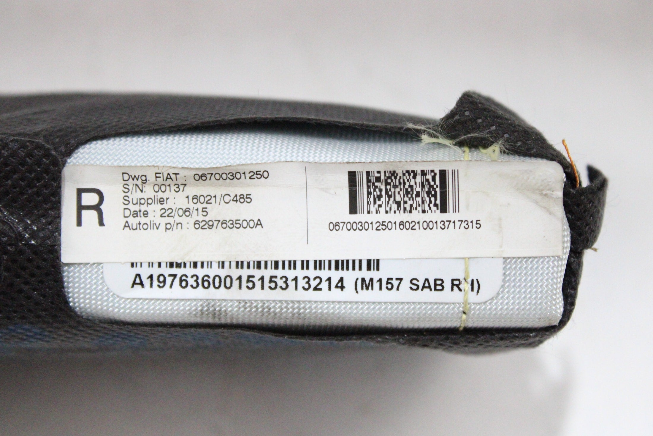 OEM Maserati Passenger Seat Airbag – Fits Ghibli (2014–2023) and Ghibli 334 Ultima (2024) – Part #670030125 - Maserati