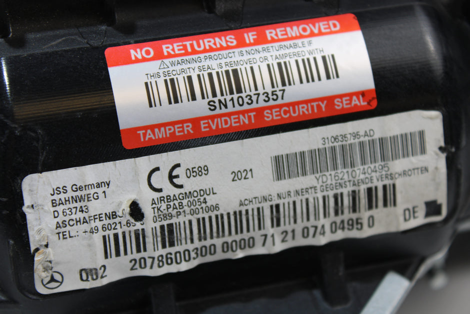 OEM Mercedes - Benz Dashboard Airbag – Fits C250, C350, E350, E400, E550 (2010–2017) – Part A2078600300 - Mercedes - Benz