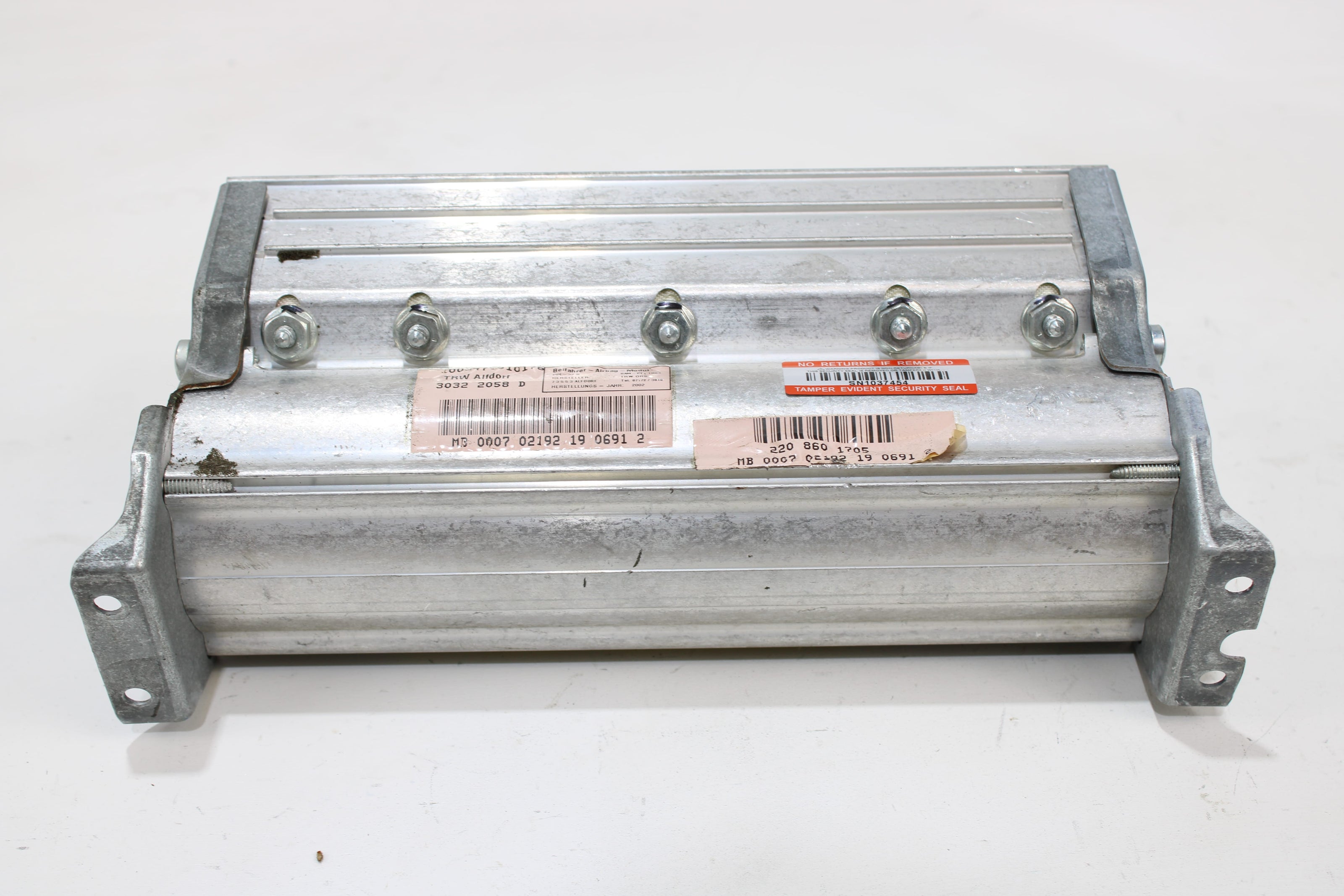 OEM Mercedes - Benz Dashboard Airbag – Fits Cl500, Cl600, Cl55, Cl65, S430, S500, S600, S55, S65 (2000–2006) – Part A2208601705 - Mercedes - Benz