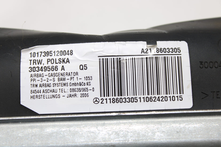 OEM Mercedes - Benz Dashboard Airbag – Fits E320, E350, E500, E550, E55, E63 (2003–2009) – Part A2118603305 - Mercedes - Benz
