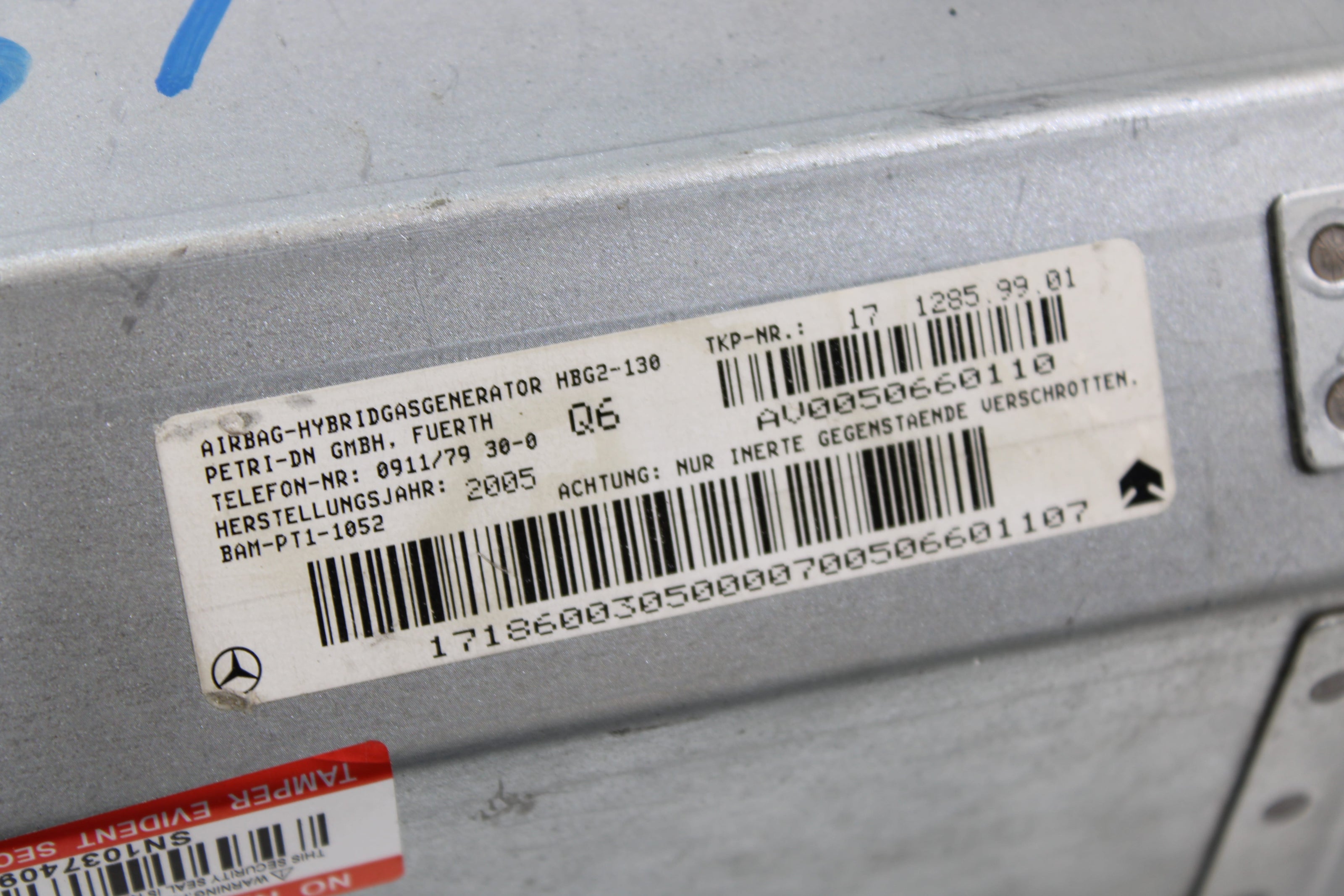 OEM Mercedes - Benz Dashboard Airbag – Fits Slk200 Slk280 Slk300 Slk350 Slk55 (2005–2011) – Part A1718600305 - Mercedes - Benz