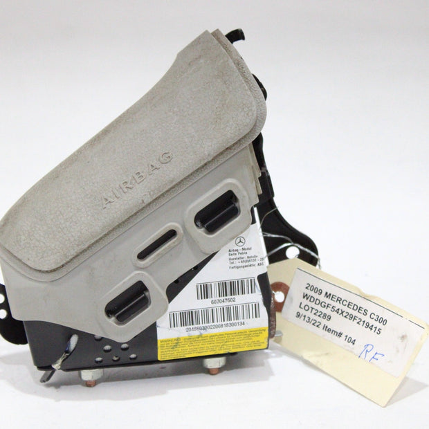 OEM Mercedes-Benz Passenger Seat Airbag – Fits C250, C63 Amg, C350 (2012–2014) – Part 607047602 - Mercedes-Benz