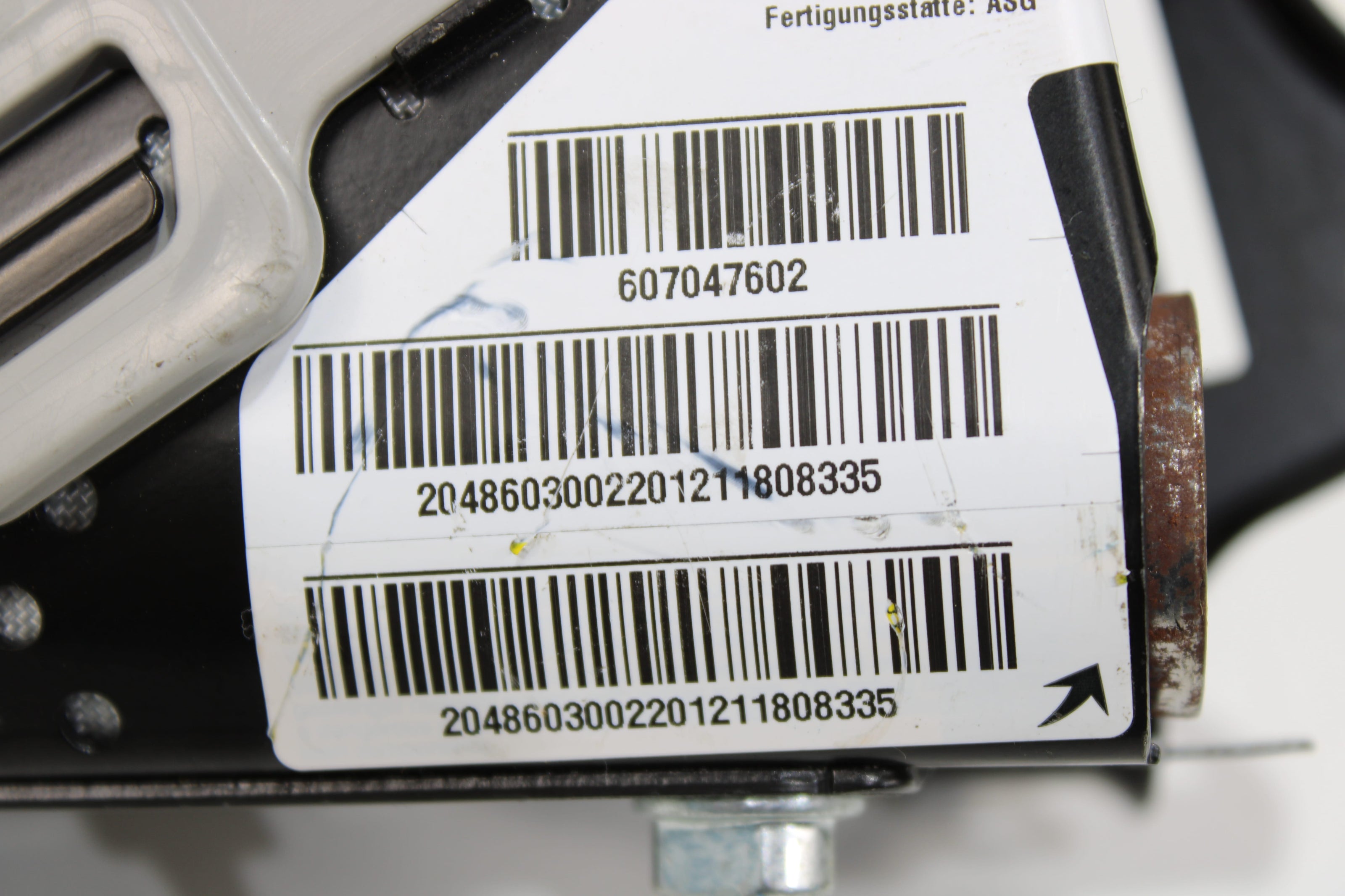 OEM Mercedes - Benz Side Airbag – Fits C250, C300, C350, C63, Glk250, Glk350 (2008–2015) – Part A2048603002 - Mercedes - Benz