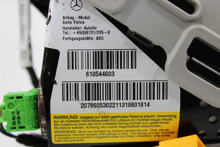 OEM Mercedes - Benz Side Airbag – Fits C250, C350, C63, E350, E400, E500, E550 (2010–2017) – Part A2078605302 - Mercedes - Benz