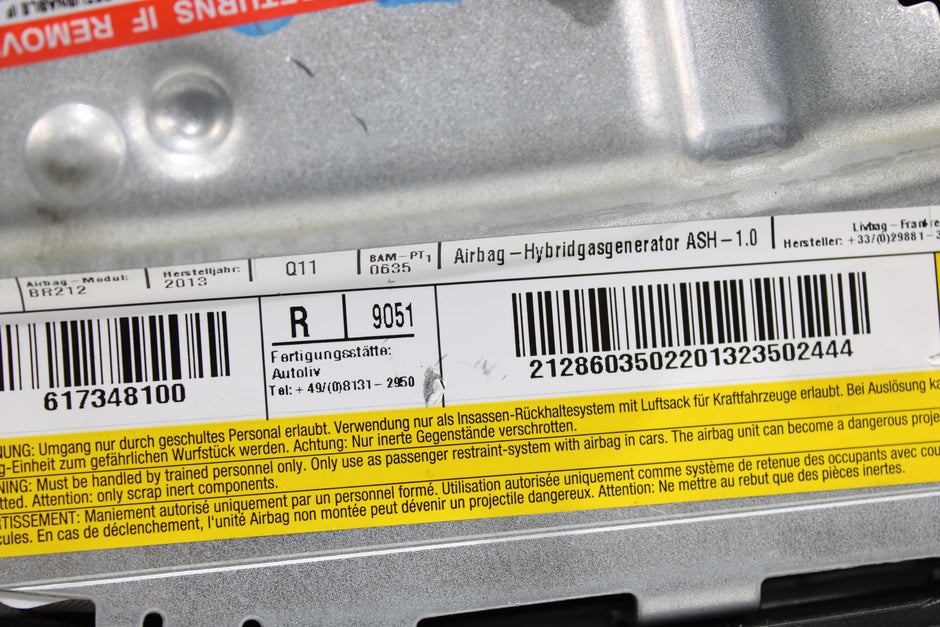 OEM Mercedes - Benz Side Airbag – Fits Cls350, Cls400, Cls550, E250, E300, E350, E400, E550 (2010–2018) – Part A2128603502 - Mercedes - Benz