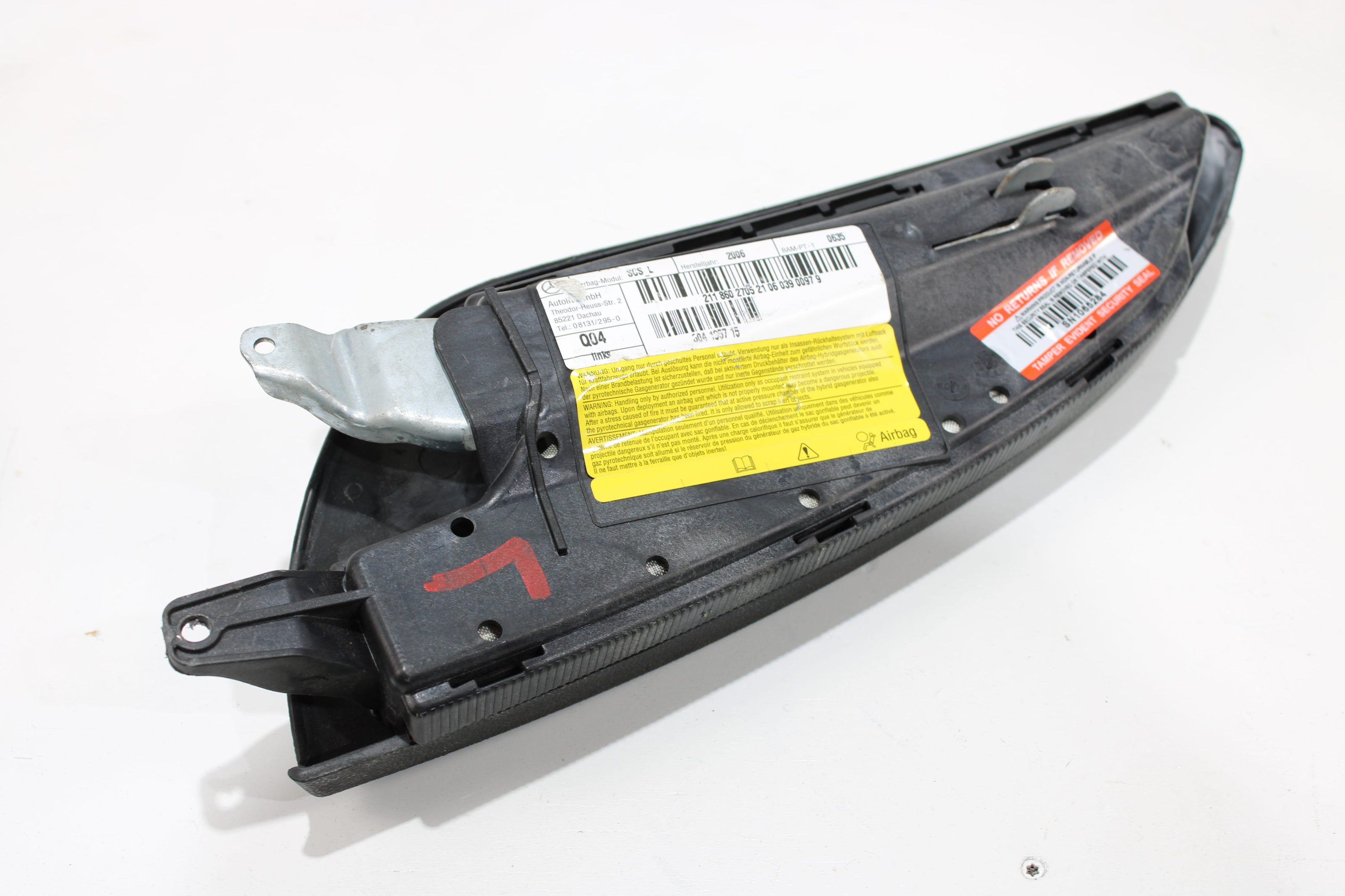 OEM Mercedes - Benz Side Airbag – Fits E320, E350, E500, E550, E55, E63, Cls550, Cls500, Cls55, Cls63 (2003–2011) – Part A2118602705 - Mercedes - Benz