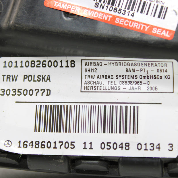 OEM Mercedes - Benz Side Airbag – Fits Ml350, Ml500, Ml63, Gl350, Gl450, Gl500, Gl550, R350 (2006–2014) – Part A1648601705 - Mercedes - Benz
