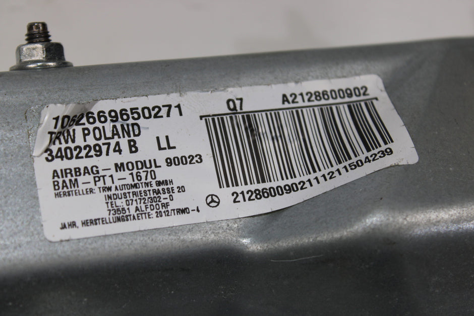 OEM Mercedes - Benz Steering Wheel Airbag – Fits Cls350, Cls500, Cls550, Cls63 (2012–2014) – Part A2128600902 - Mercedes - Benz