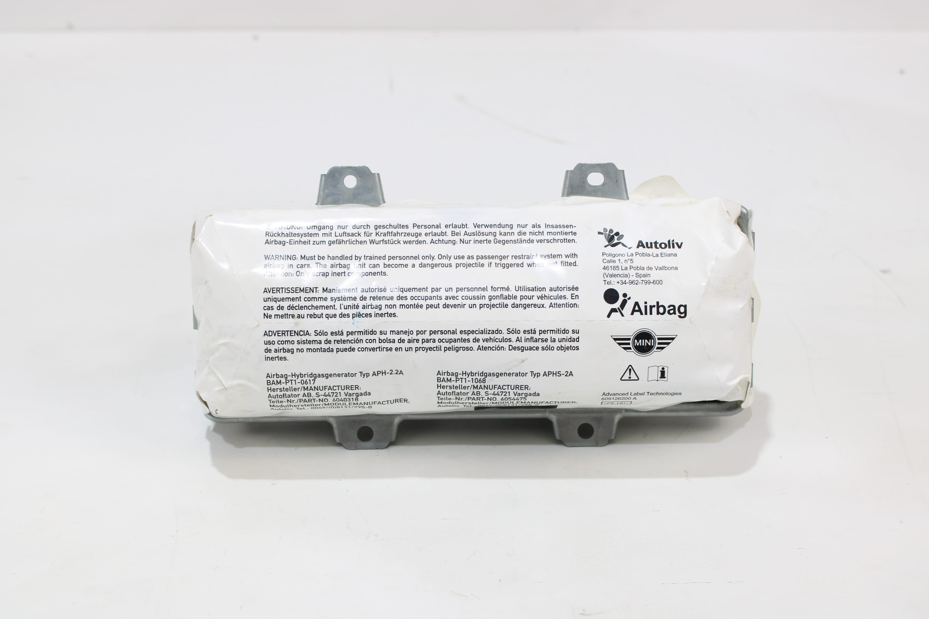 OEM Mini Dashboard Airbag – Fits Cooper S (2007–2015) – Part 51459185462 - Mini