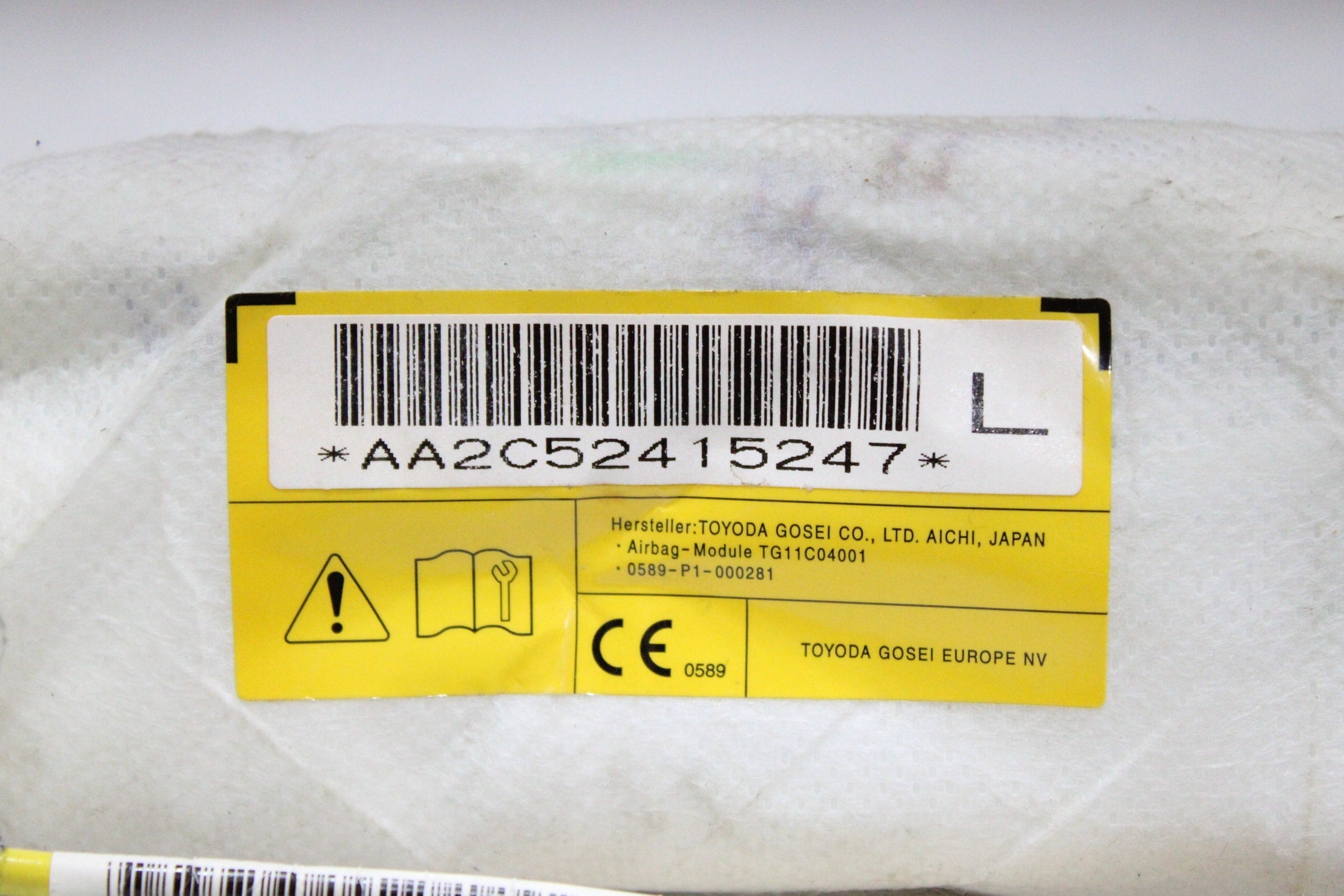 OEM Mitsubishi Driver Seat Airbag – Fits Outlander Iii (2013–2022) – Part 0589-P1-000281 - Mitsubishi