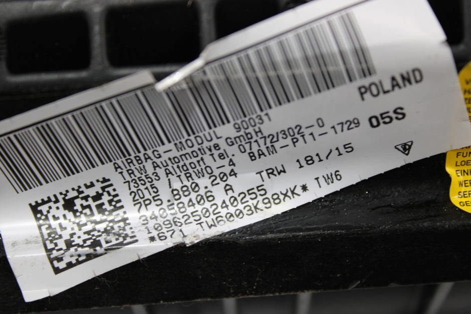 OEM Porsche Dashboard Airbag – Fits Cayenne (2011–2018) – Part 95880307100 - Porsche