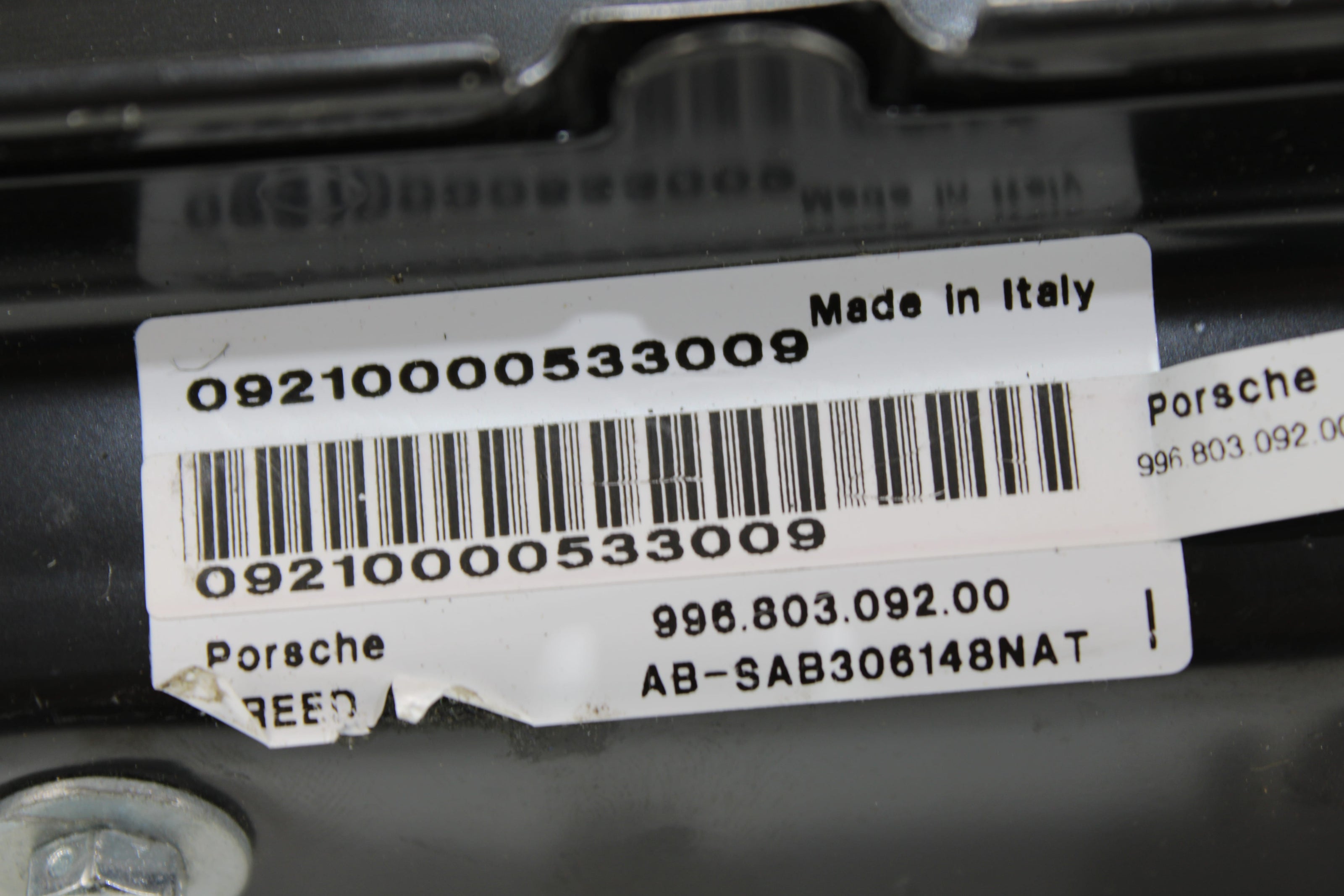 OEM Porsche Side Airbag – Fits Boxster, 911 (97–05) – Part 996.803.092.00 - Porsche