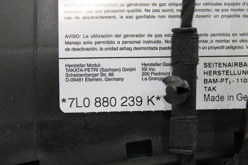 OEM Porsche Side Airbag – Fits Cayenne (2003–2010) – Part 7L0880239K - Porsche