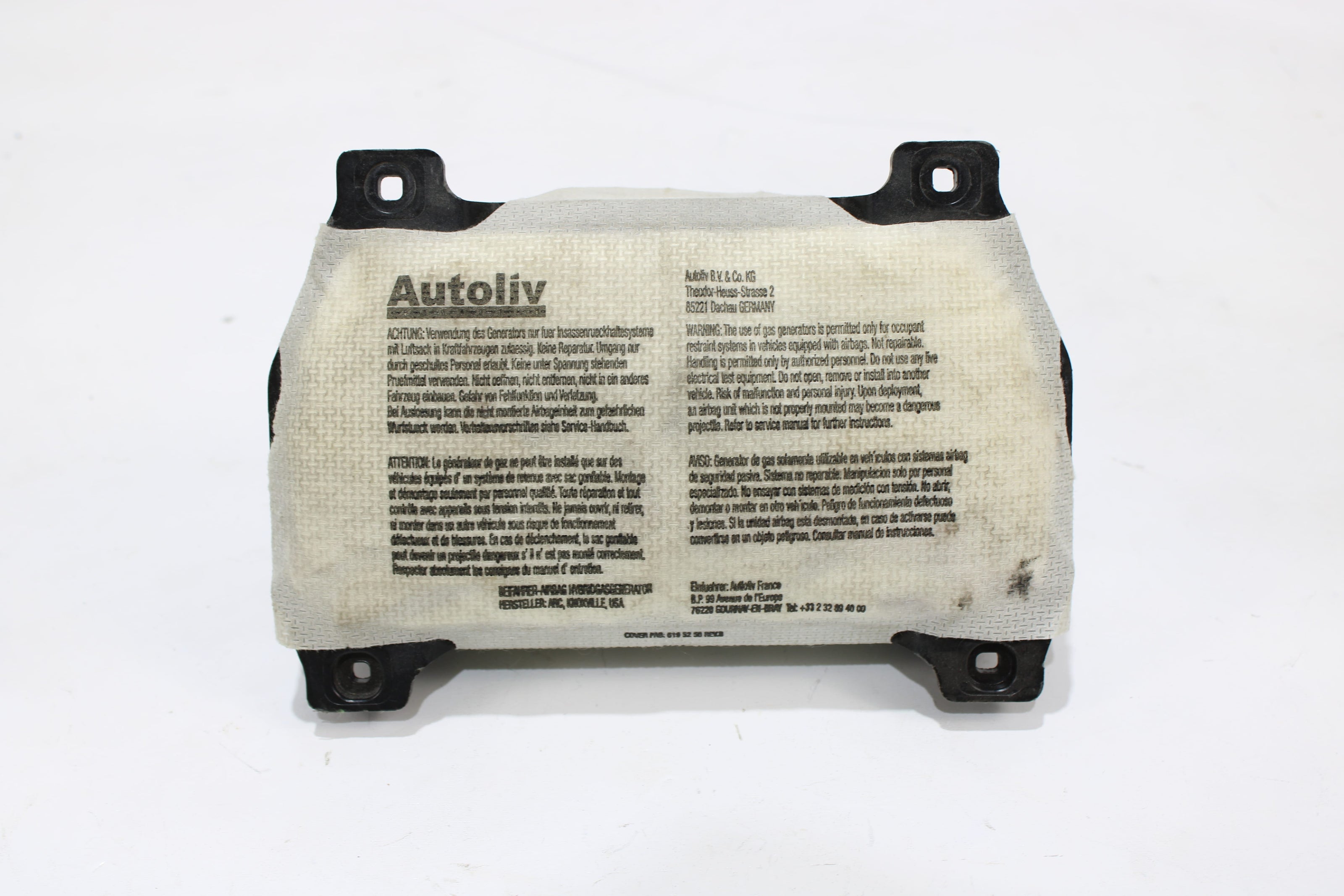 OEM Smart Dashboard Airbag – Fits Fortwo (2008–2015) – Part 4518605102 - Smart