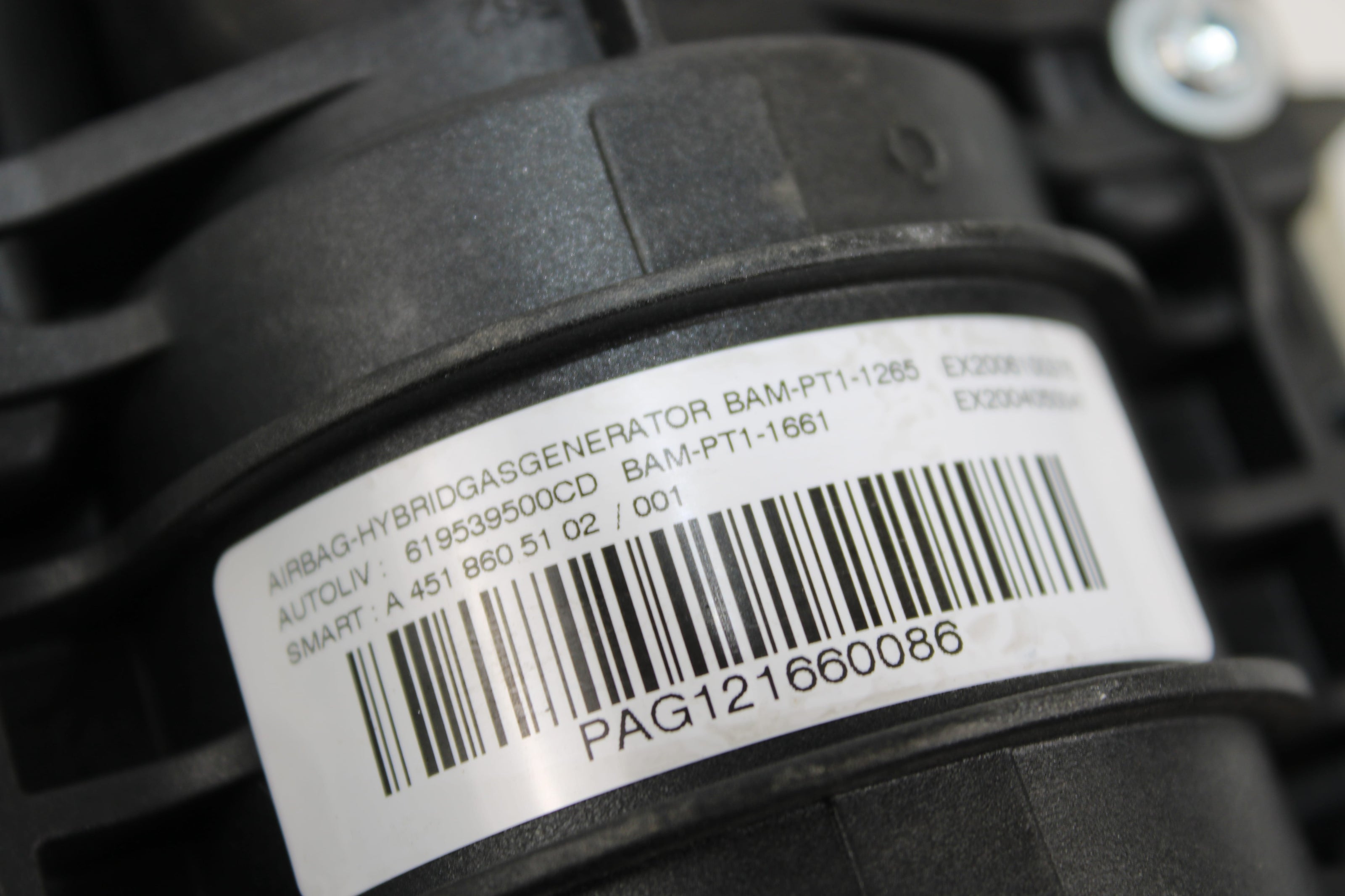 OEM Smart Dashboard Airbag – Fits Fortwo (2008–2015) – Part A4518605102 - Smart