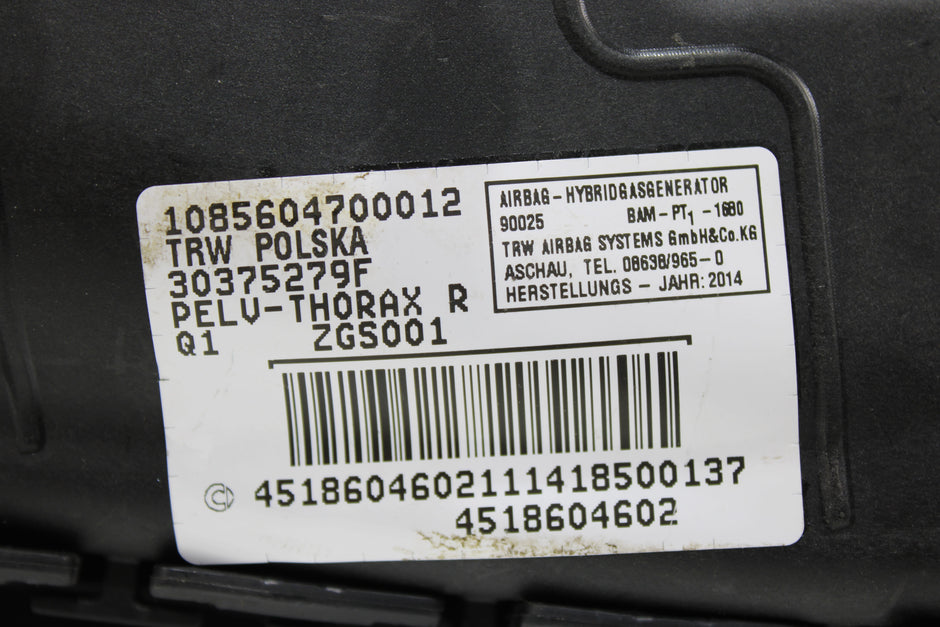 OEM Smart Side Airbag – Fits Fortwo (2008–2016) – Part 4518604602 - Smart