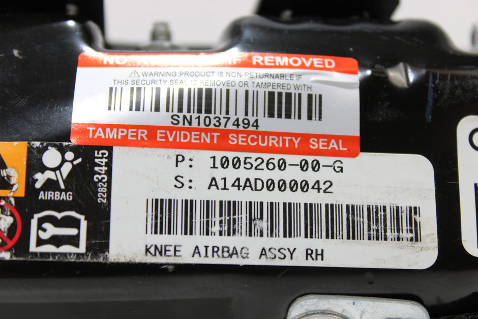 OEM Tesla Knee Airbag – Fits Model S (2012–2020) – Part 1005260 - 00 - G - Tesla