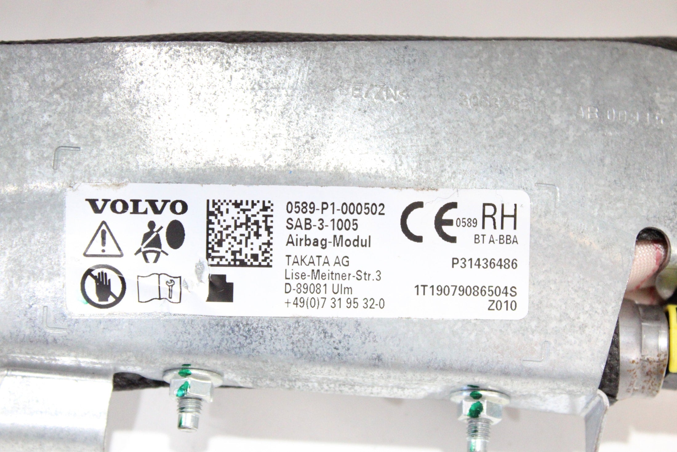 OEM Volvo Passenger Seat Airbag – Fits XC90 (2016–2026) – Part #31436486 - Volvo